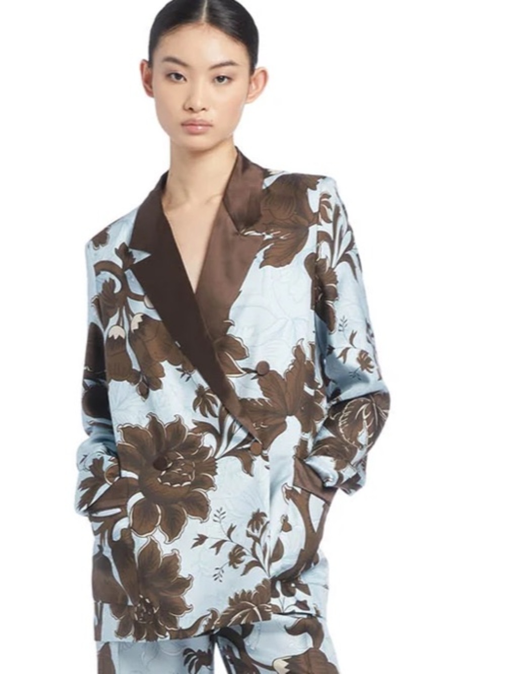 For Restless Sleepers F.R.S Reinassance Flowers Mereope 100% Silk Jacket